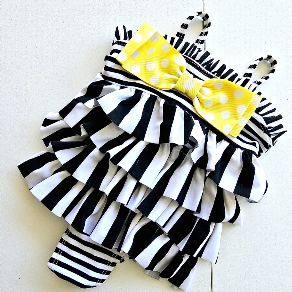 New! Mud Pie Baby stripped swim wear
